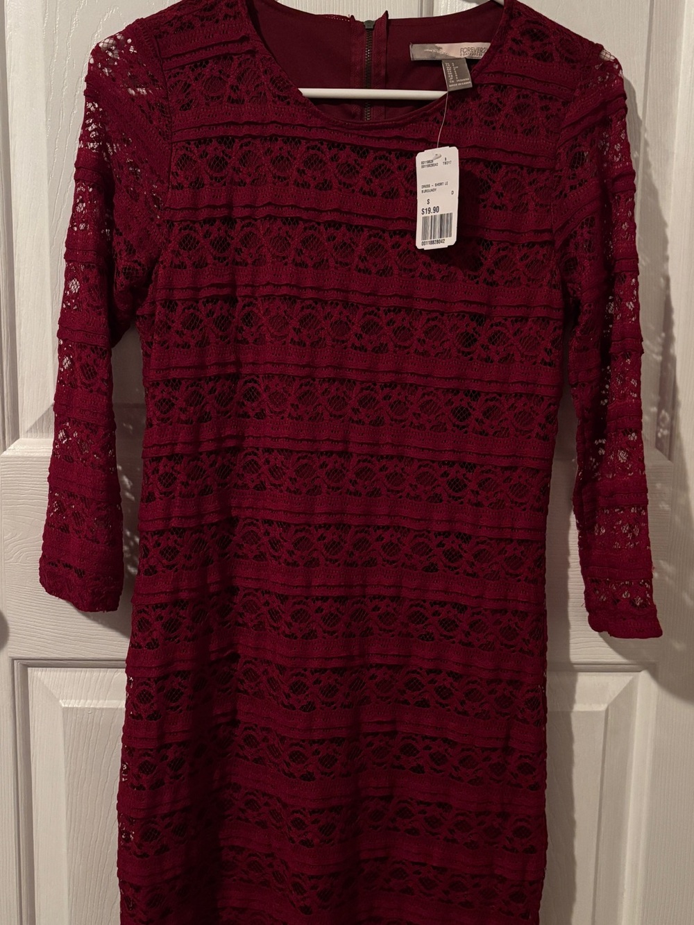 Forever 21 Burgundy Lace Shift Dress